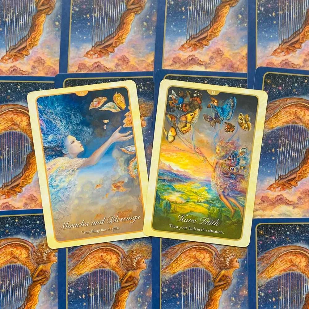 Blue Angel Mėlyna Angel Mėlyna Angel Whispers Of Love Oracle Kortos