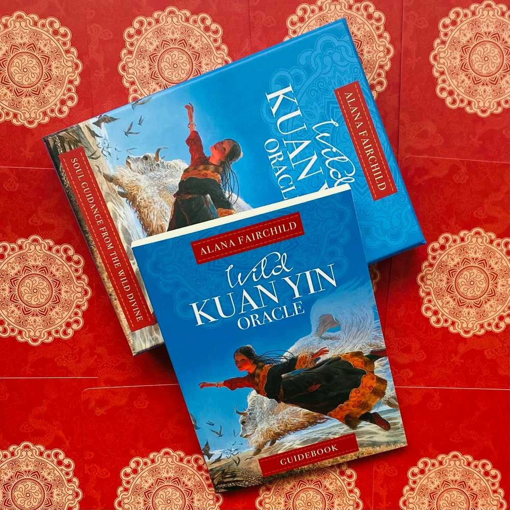 Blue Angel Mėlyna Angel Mėlyna Angel Wild Kuan Yin Oracle Kortos