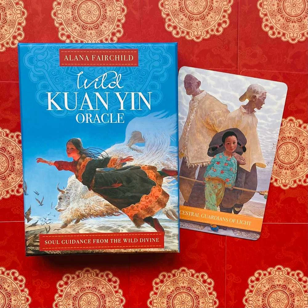 Blue Angel Mėlyna Angel Mėlyna Angel Wild Kuan Yin Oracle Kortos