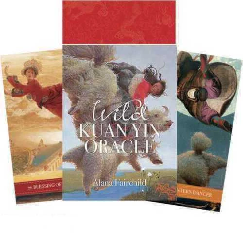 Blue Angel Mėlyna Angel Oracle Kortos Wild Kuan Yin Pocket Edition Mėlyna Angel