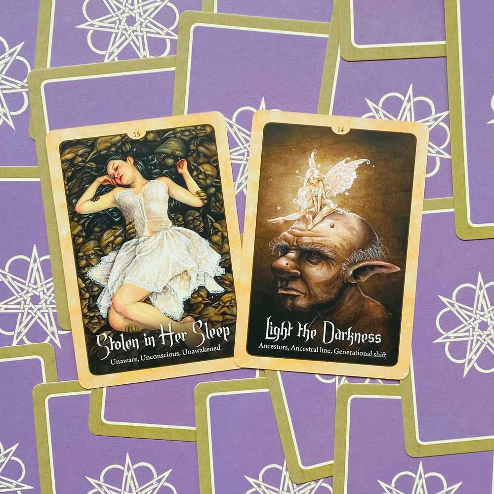 Blue Angel Mėlyna Angel Mėlyna Angel Wild Wisdom Of The Faery Oracle Kortos