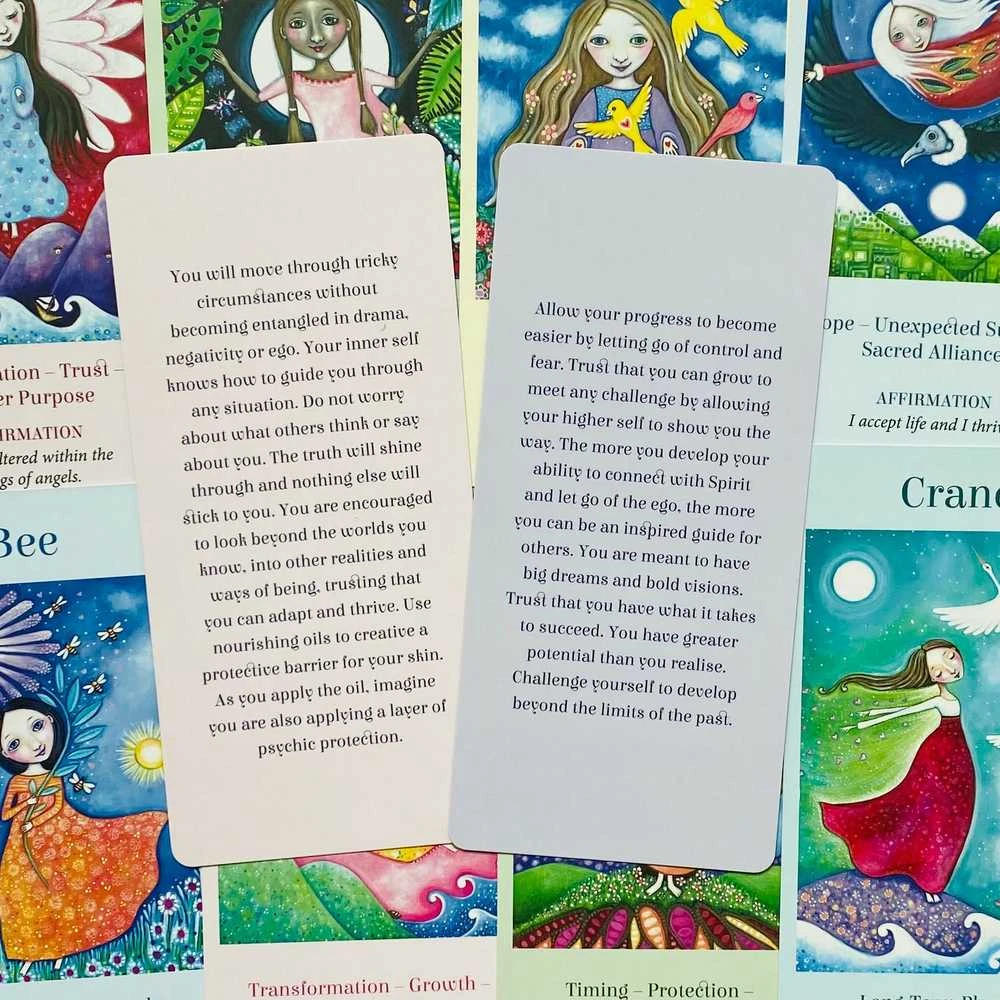 Blue Angel Mėlyna Angel Mėlyna Angel Wings Of Wisdom Oracle Kortos