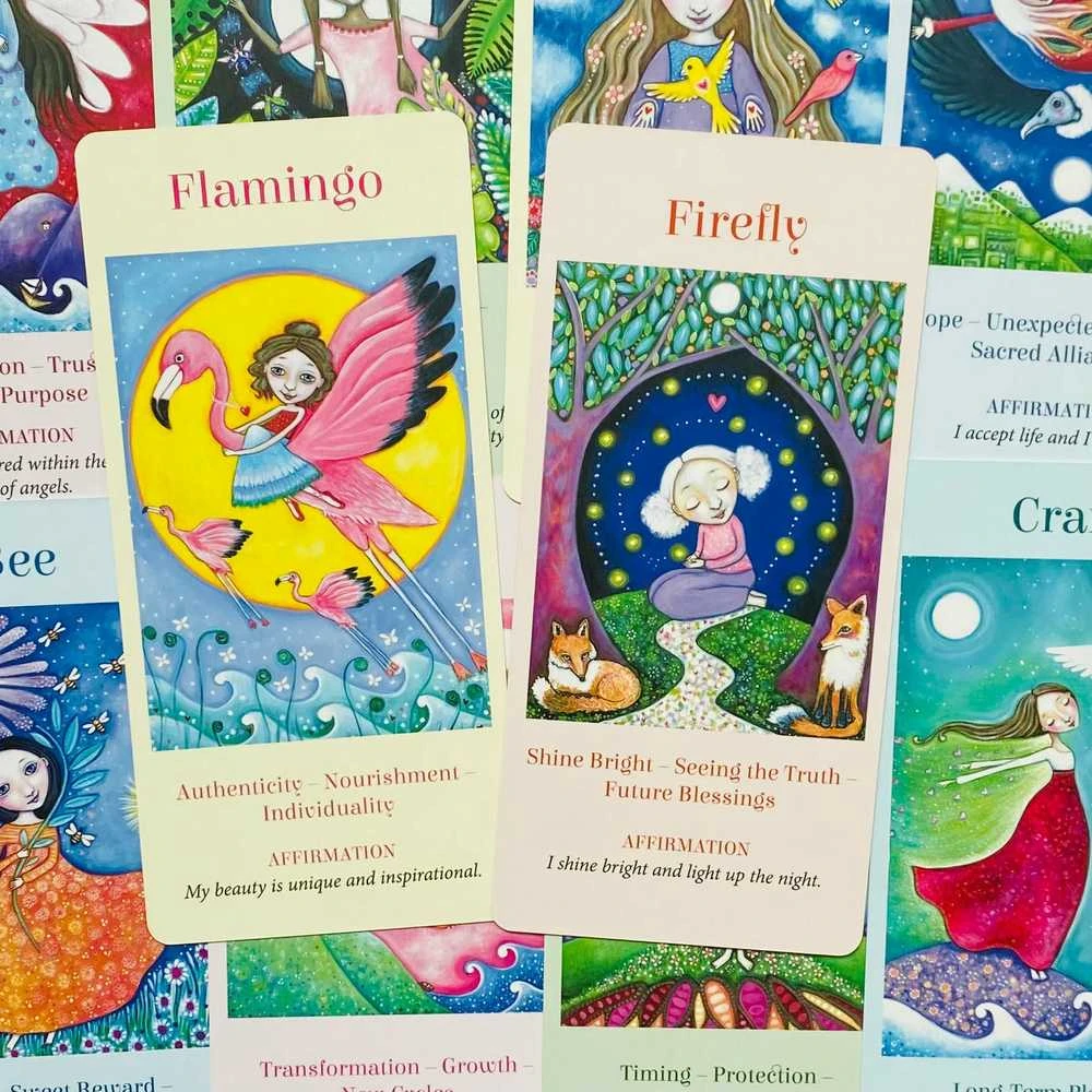 Blue Angel Mėlyna Angel Mėlyna Angel Wings Of Wisdom Oracle Kortos