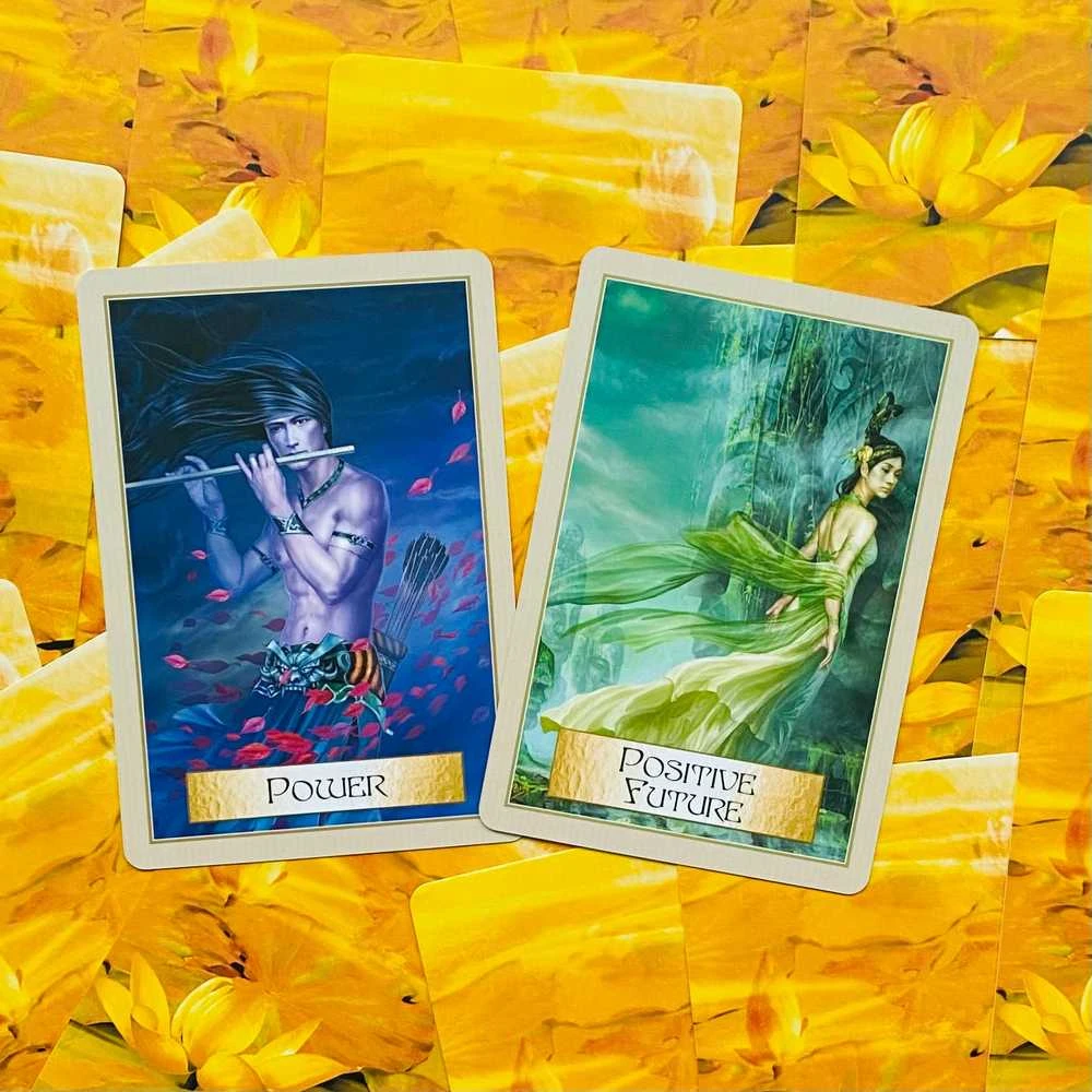 Blue Angel Mėlyna Angel Mėlyna Angel Wisdom Of The Golden Path Oracle Kortos