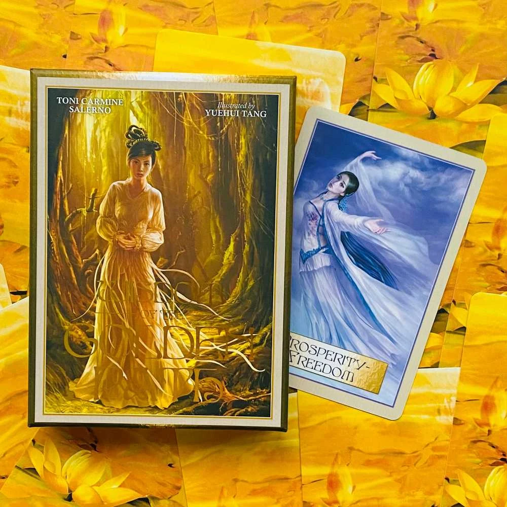 Blue Angel Mėlyna Angel Mėlyna Angel Wisdom Of The Golden Path Oracle Kortos