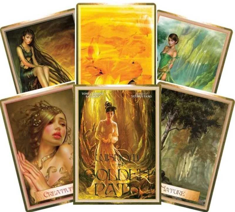 Blue Angel Mėlyna Angel Mėlyna Angel Wisdom Of The Golden Path Oracle Kortos