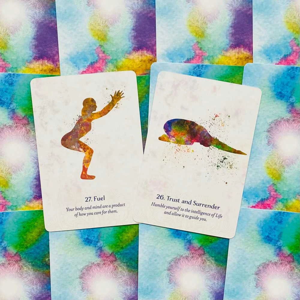 Blue Angel Mėlyna Angel Mėlyna Angel Yoga Wisdom Oracle Kortos