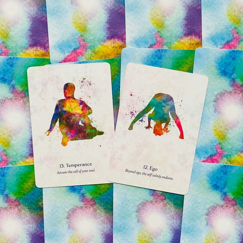 Blue Angel Mėlyna Angel Mėlyna Angel Yoga Wisdom Oracle Kortos