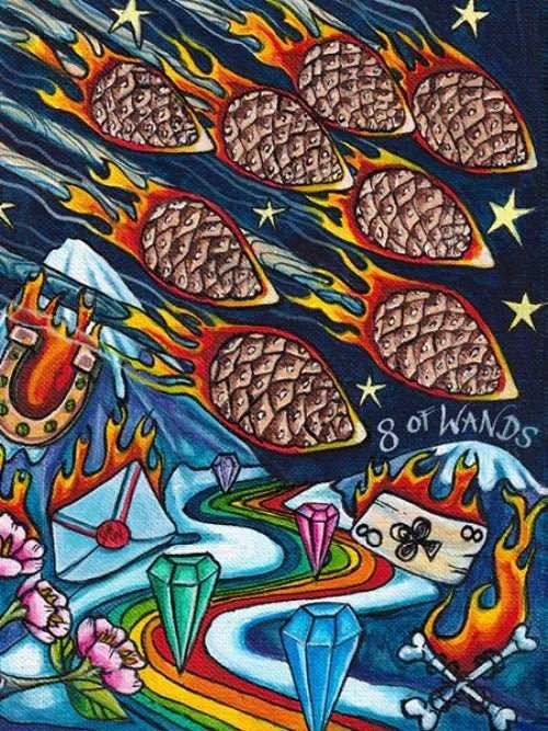 Schiffer Publishing Bonefire Tarot Kortos 2-asis Leidimas