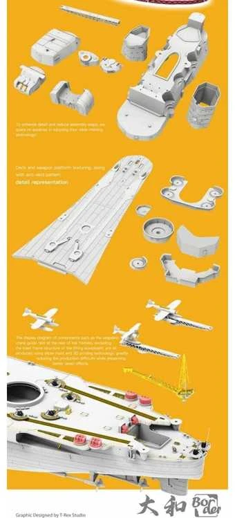 Border Model Japonų mūšinis laivas Yamato 1/350 plastikinis surenkamas rinkinys