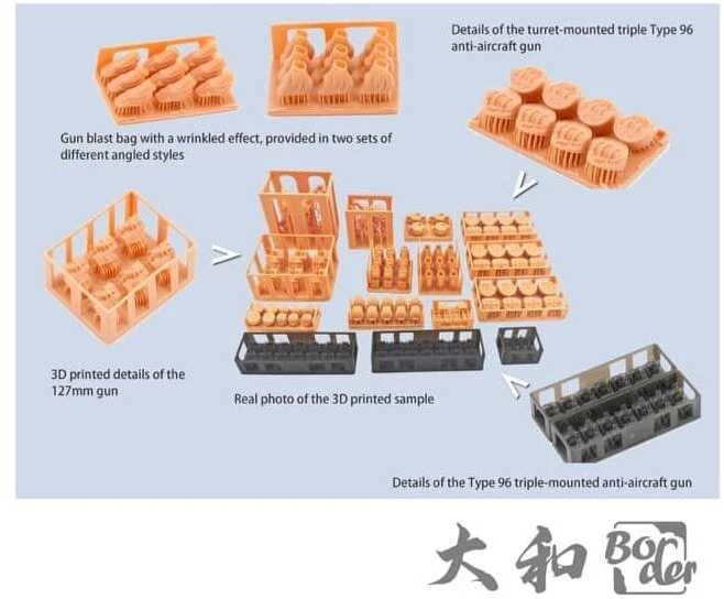 Border Model Japonų mūšinis laivas Yamato 1/350 plastikinis surenkamas rinkinys