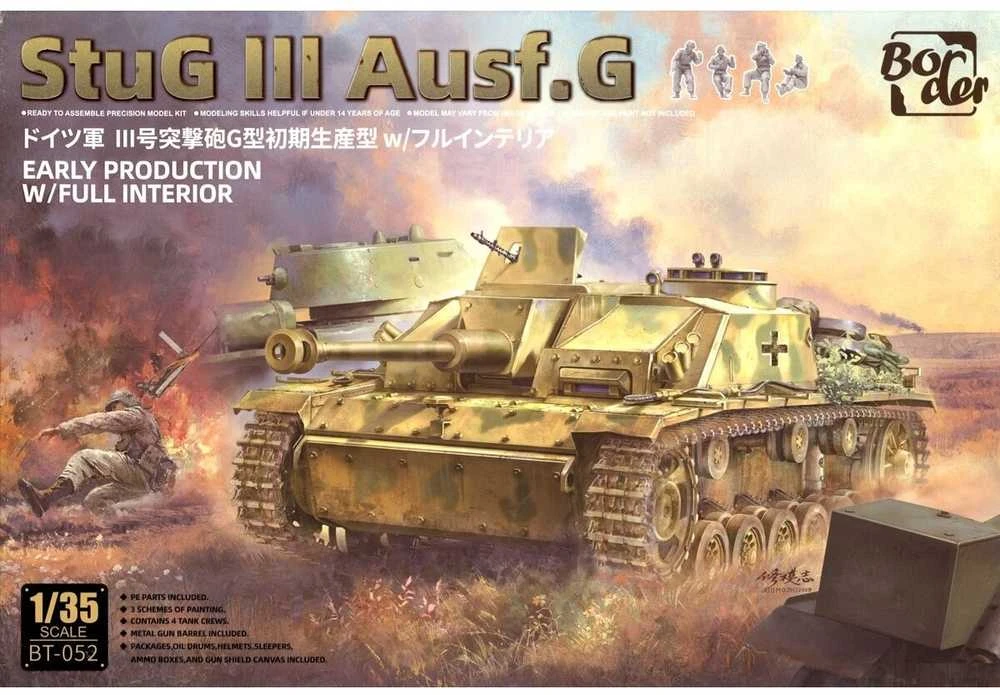 Border Model StuG III Ausf. G ankstyvas, pilnas interjeras 1/35 (BT-052)