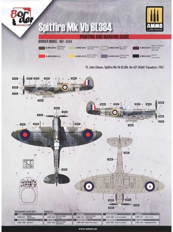 Border Model Supermarine Spitfire Mk.Vb 1/35 plastikinis lėktuvo modelis