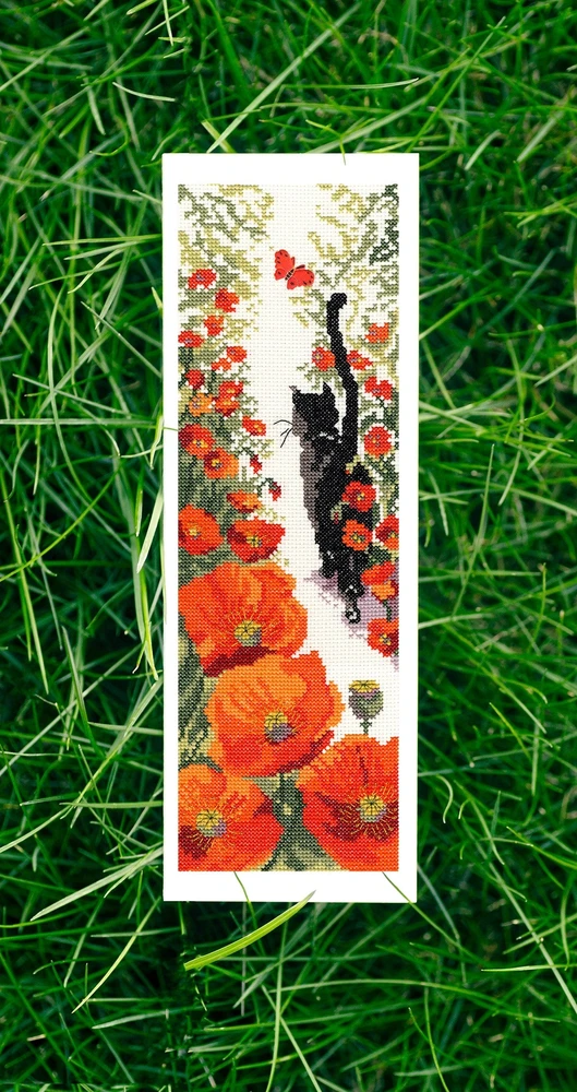 Bothy Threads Siuvinėjimo kryželiu rinkinys „Follow Me 3“ su atlasiniu drugeliu, 11x33 cm