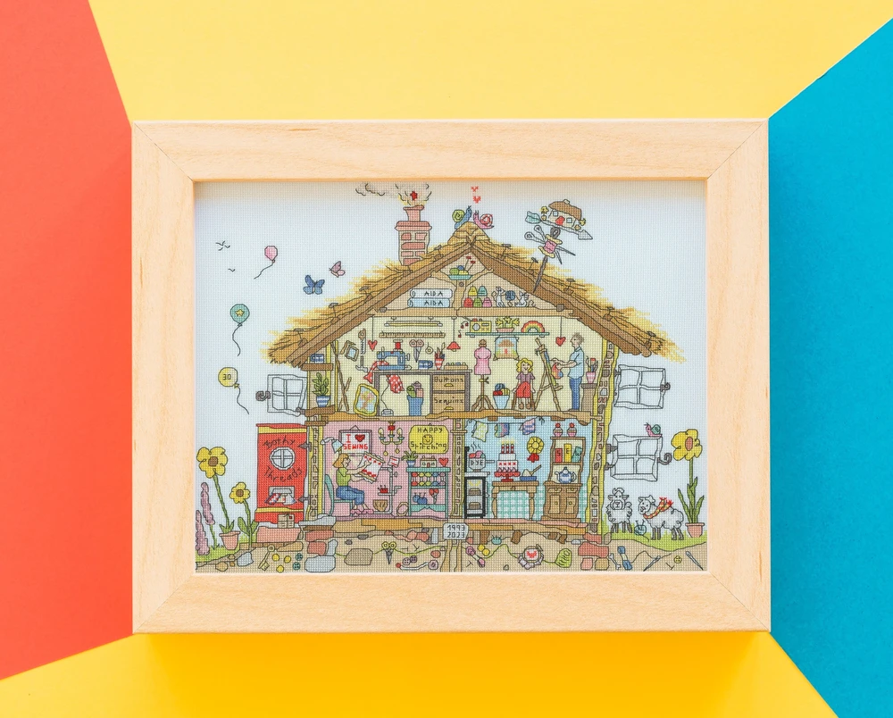 Bothy Threads Siuvinėjimo kryželiu rinkinys „Craft Home“ su skaičiais, 40x30 cm