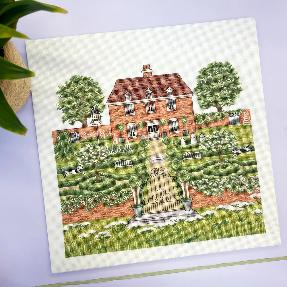 Bothy Threads Siuvinėjimo kryželiu rinkinys „Manor House“ – dvaras, Sally Swannell, 30x30 cm