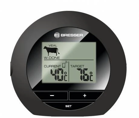Bresser Bluetooth grilio termometras mėsai – temperatūra telefone iki 30 m