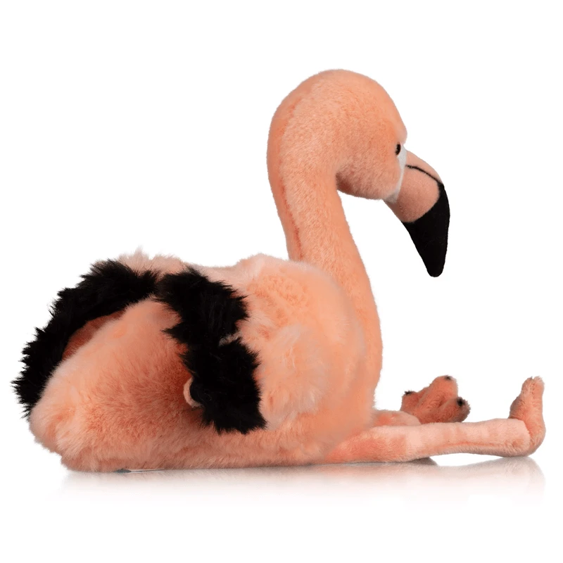 Bresser Itin minkštas pliušinis flamingas Frida 35 cm – skalbiamas, ekologiškas