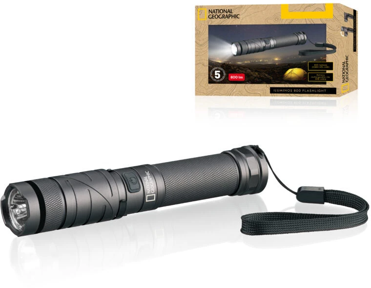 Bresser National Geographic Žibintuvėlis, ILUMINOS 800 LED, RG 800 lm, NATIONAL GEOGRAPHIC