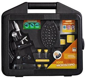 Bresser National Geographic National Geographic 900x mikroskopas pradedantiesiems su telefono adapteriu, lagamine