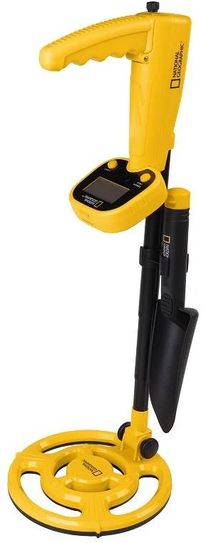 Bresser National Geographic Vaikiškas metalo detektorius National Geographic su kastuvėliu ir LCD ekranu
