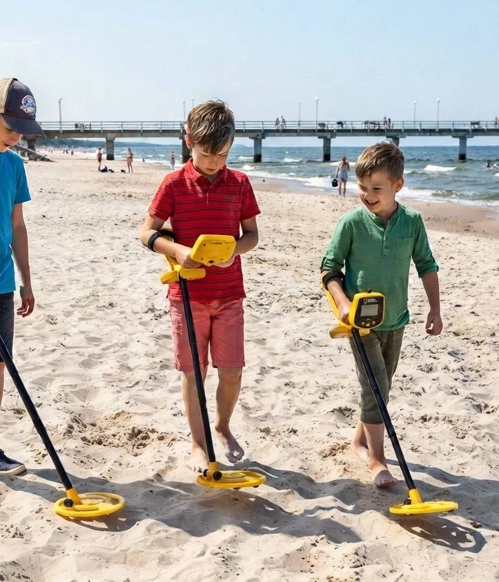 Bresser National Geographic Vaikiškas metalo detektorius National Geographic su kastuvėliu ir LCD ekranu
