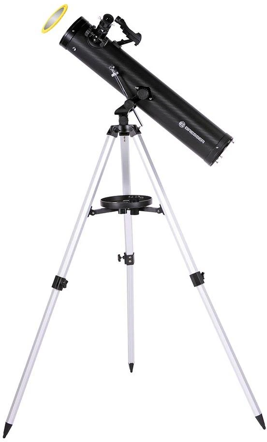 Teleskopas BRESSER Venus 76/700 AZ >152x su išmaniųjų telefonų adapteriu ir saulės filtru