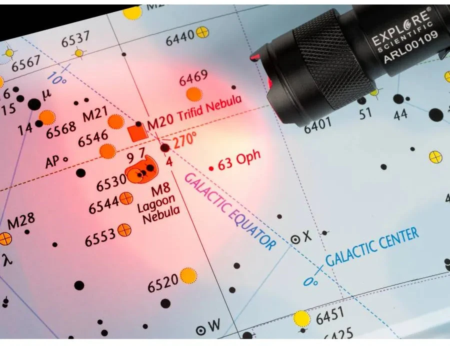 Bresser Žibintuvėlis Explore Scientific Astro R-LITE raudonas