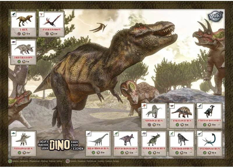 Dėlionė Buki France Dino mega kiaušinis, Buki, maxi pakuotė