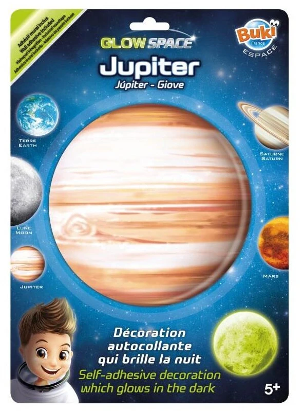 Dėlionė Buki France Fosforescencinis lipdukas 3D planeta - Jupiteris, Buki