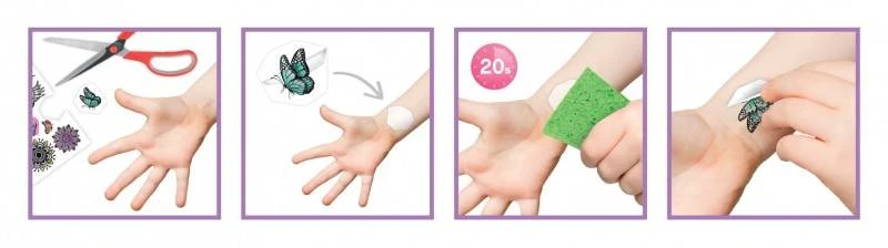 Buki France 75 nuplaunamos tatuiruotės - Blizgučiai, Buki