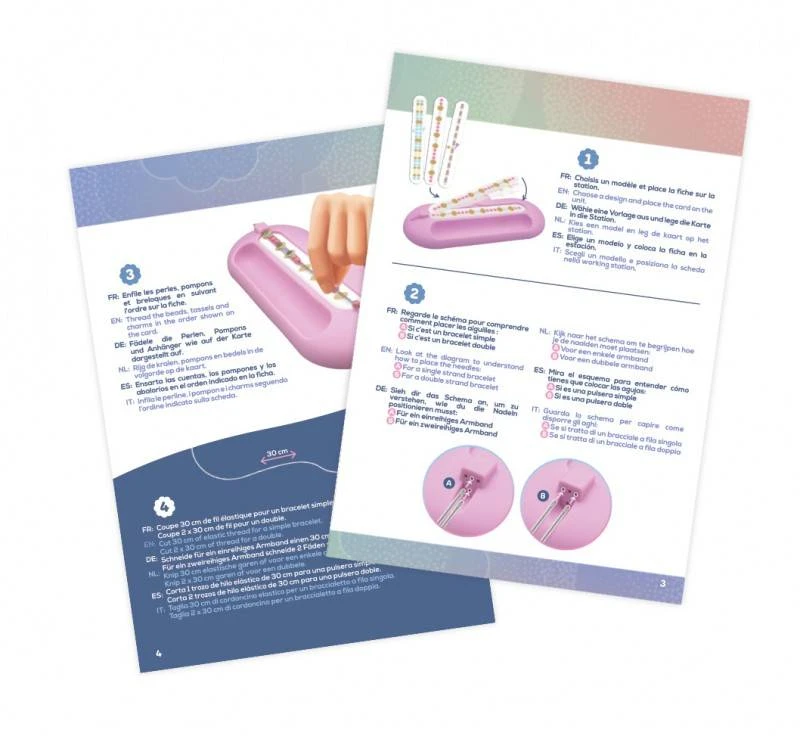 Buki France Apyrankių gamybos rinkinys vaikams su 700 karoliukų Buki