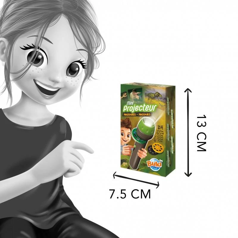 Dėlionė Buki France Mini projektors, Buki, Dinozauri