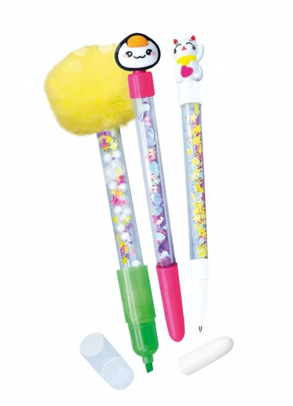 Buki France Kawaii DIY nutrinamų rašiklių gamybos rinkinys vaikams, 3 vnt.