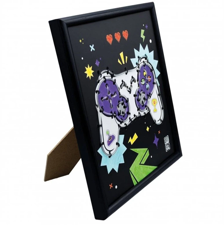 Buki France Neoninis žaidimų pultelio kūrybinis rinkinys su šviečiančiu rėmeliu 20,5x23,5 cm