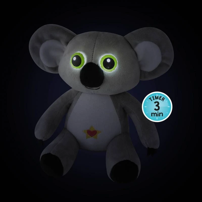 Buki France Šviečianti pliušinė koala-lampa kūdikiams, su laikmačiu, 38 cm
