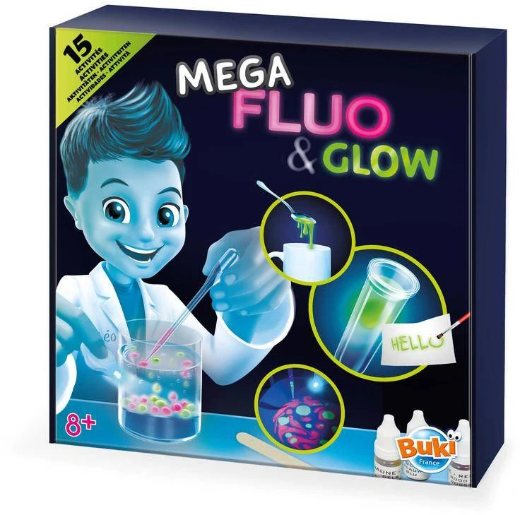 Dėlionė Buki France Eksperimento rinkinys, Buki, Mega Fluo & Glow