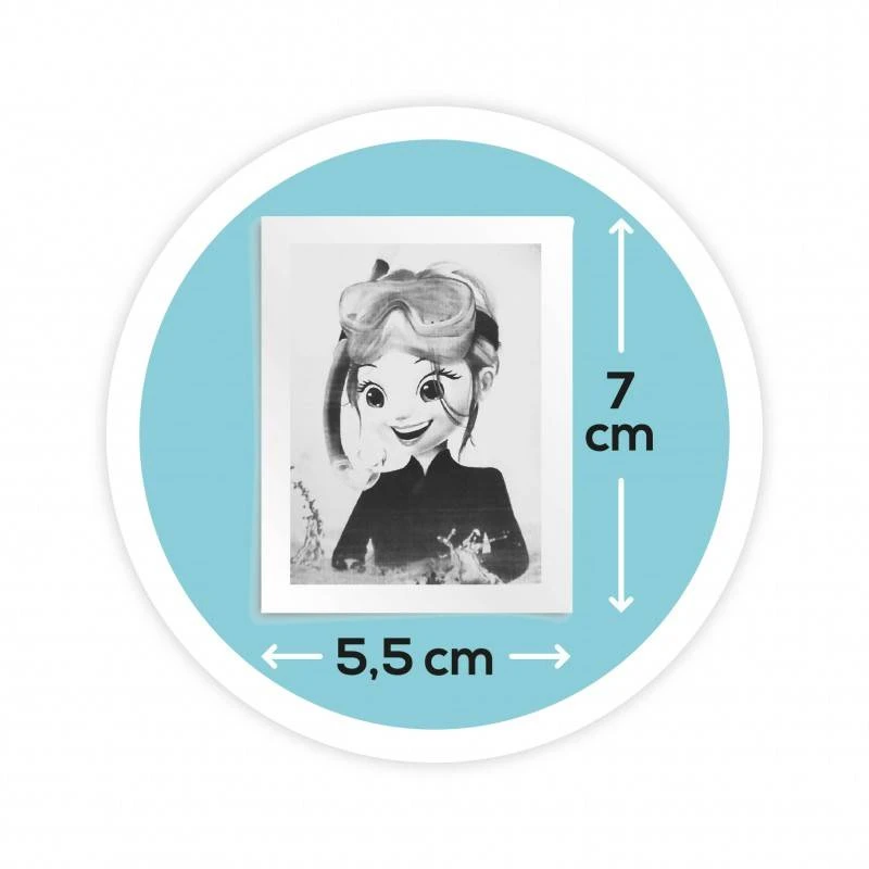 Buki France Vaikiškas momentinis fotoaparatas su terminiu spausdintuvu, 4GB, 6+ metų