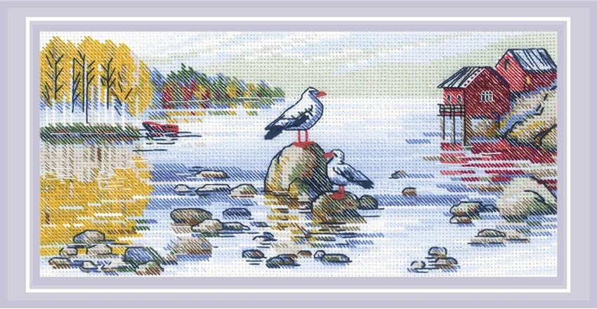 By the Lake. Siuvinėjimo rinkinys iš RIOLIS Nr.: 2328