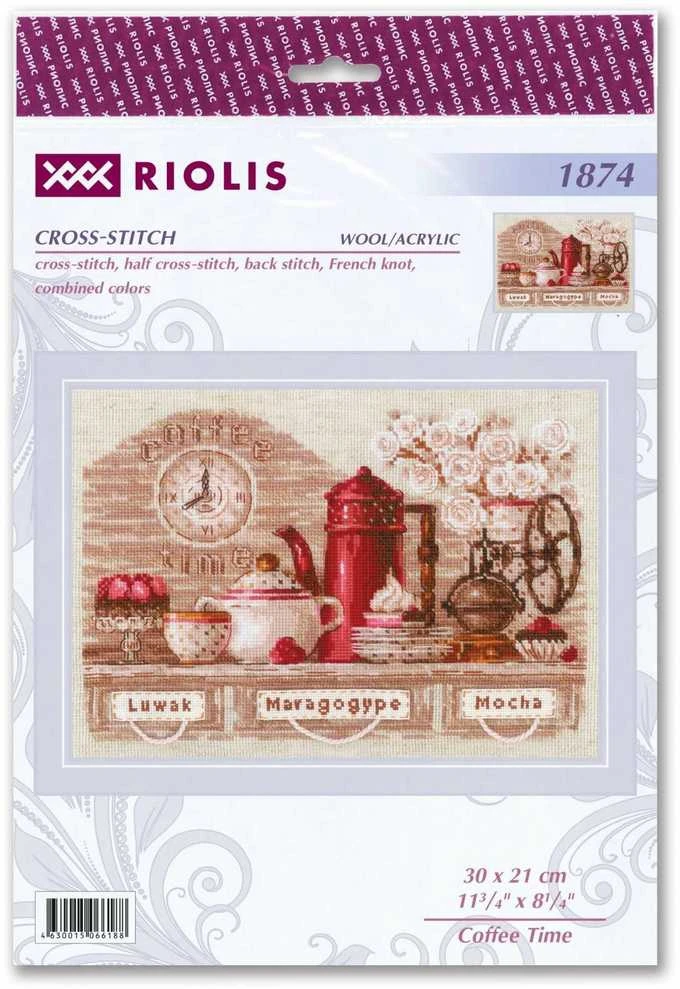 Caffee Time siuvinėjimo rinkinys iš RIOLIS Nr.: 1874