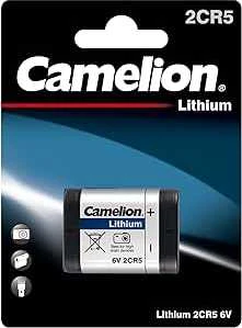 Camelion ličio baterija 2CR5 6V 1400mAh - EL2CR5, KL2CR5, EL2CR5BP, RL2CR5, DL245, DL345, 5032LC, 245