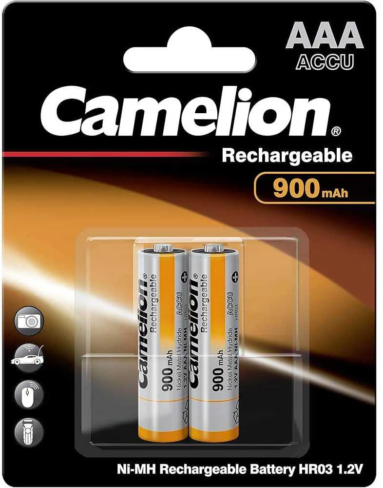 Camelion AAA HR03 900mAh įkraunamos baterijos, 2 vnt.