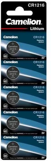 Baterija - Camelion CR1216 3V Ličio Monetos Elementas 5-Pack