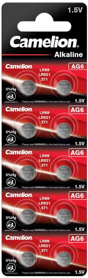 Baterija - Camelion AG6 LR921 371 LR69 Alkaline 1.5V 10 Pakelis