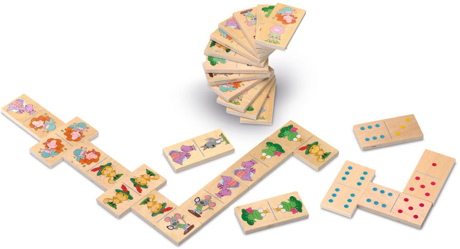 Cayro medinis domino „Domino Kids XL“, 2–4 žaid., nuo 2 m.