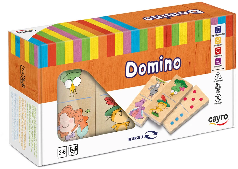 Cayro medinis domino „Domino Kids XL“, 2–4 žaid., nuo 2 m.