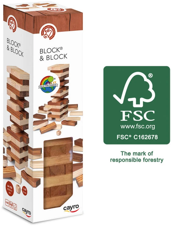 Cayro vikrumo žaidimas „Block & Block dviejų spalvų“, 2–8 žaid., nuo 5 m.
