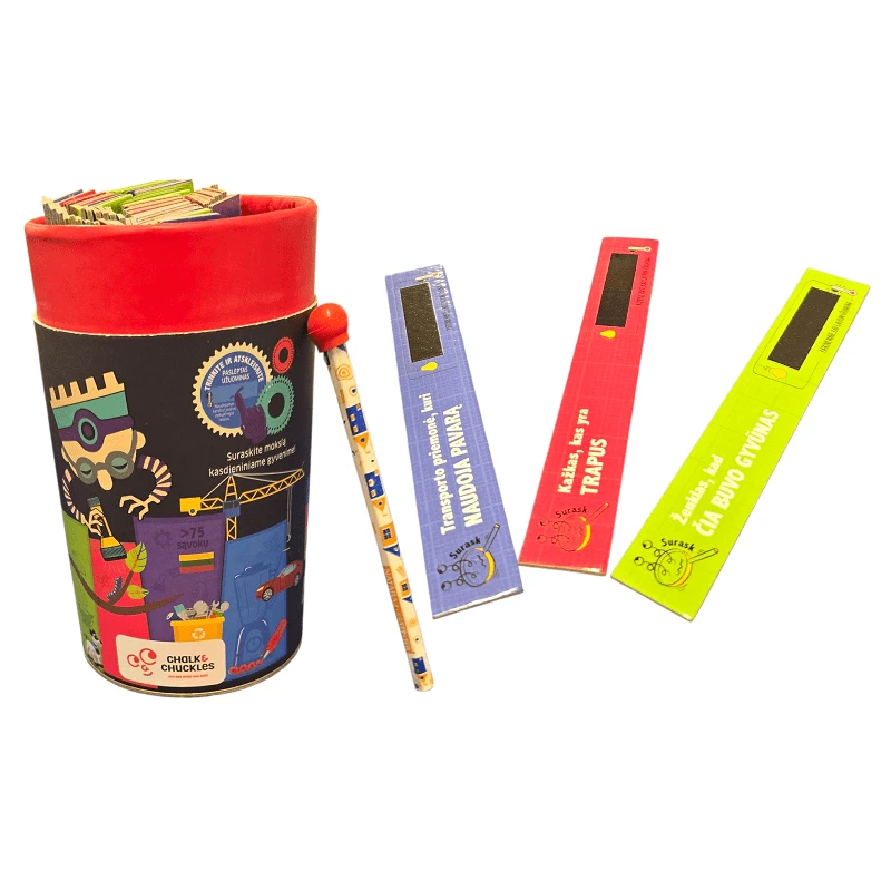 Chalk Chuckles STEM mokslo medžioklė – edukacinis stalo žaidimas lietuvių k., 2–4