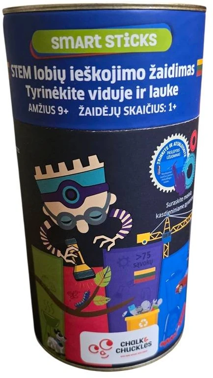Chalk Chuckles STEM mokslo medžioklė – edukacinis stalo žaidimas lietuvių k., 2–4