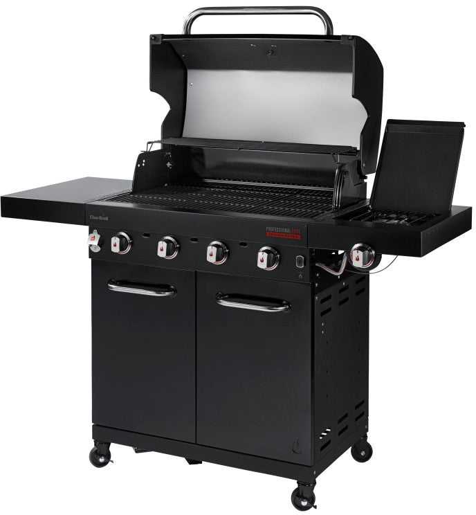 Char Broil Profesionalus dujinis BBQ grilis 4 degikliai su šoniniu degikliu